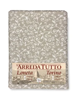 TELO ARREDO copritutto GRAN FOULARD copriletto COPRIDIVANO tessuto DORY ARABESCO BIANCO
