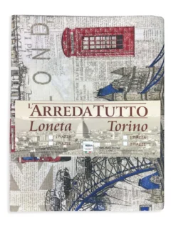 TELO ARREDO COPRITUTTO GRAN FOULARD COPRILETTO COPRIDIVANO TESSUTO LONETA LONDRA INGLESE NEW18