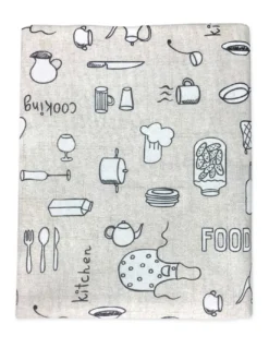 TELO ARREDO COPRITUTTO GRAN FOULARD COPRILETTO COPRIDIVANO TESSUTO LONETA COOKING