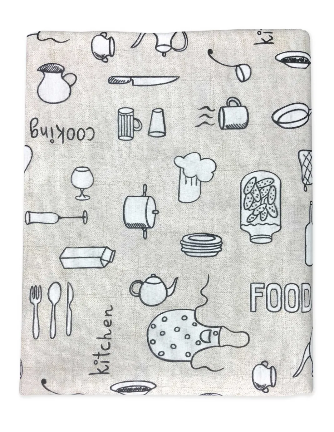 TELO ARREDO COPRITUTTO GRAN FOULARD COPRILETTO COPRIDIVANO TESSUTO LONETA COOKING