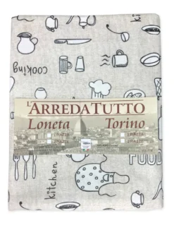 TELO ARREDO COPRITUTTO GRAN FOULARD COPRILETTO COPRIDIVANO TESSUTO LONETA COOKING