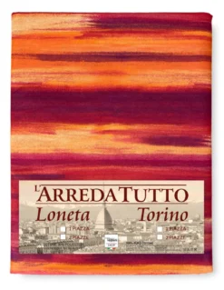 TELO ARREDO copritutto GRAN FOULARD copriletto COPRIDIVANO tessuto RIO ARANCIO