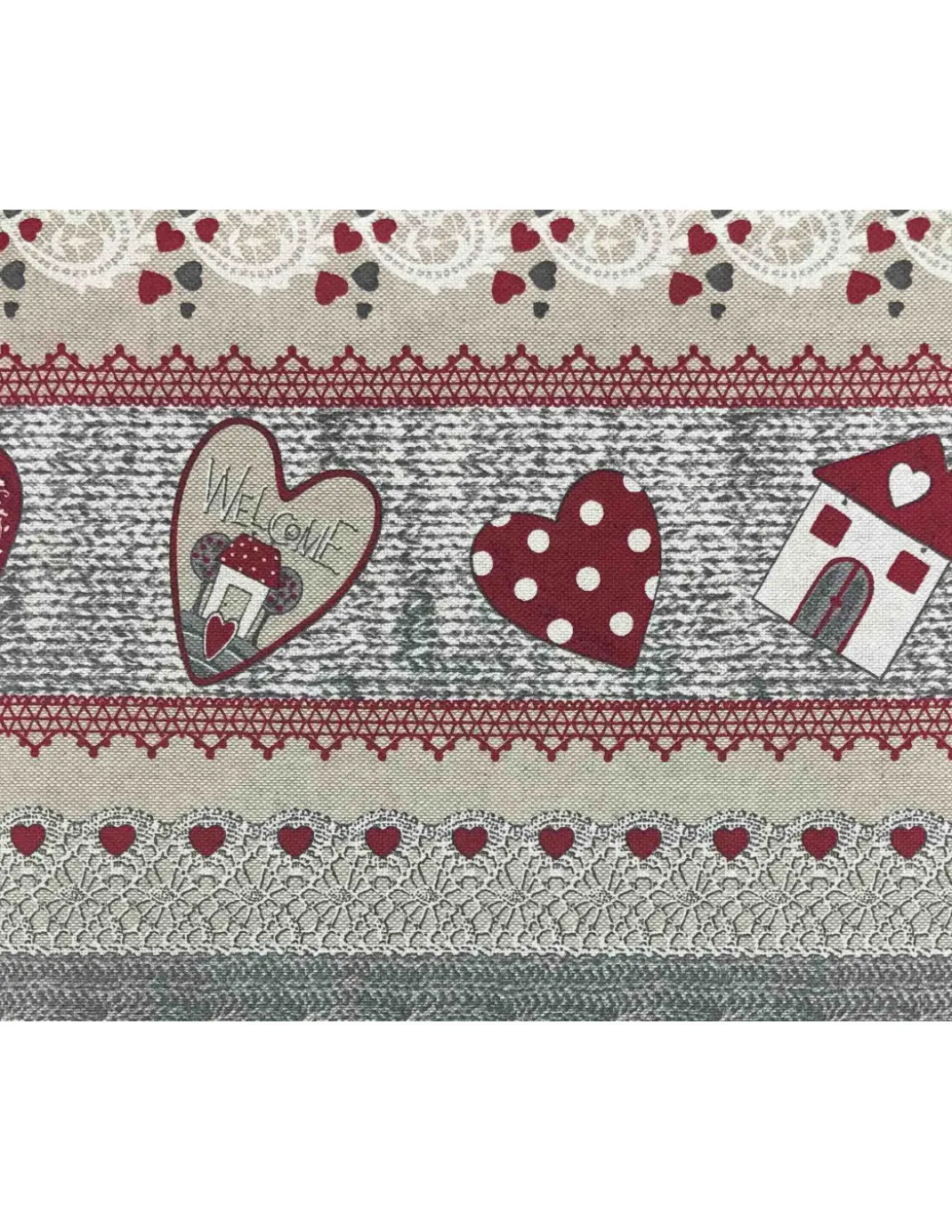 TELO ARREDO Copritutto GRAN FOULARD Copriletto COPRIDIVANO Tessuto MIROS WELCOME ROSSO