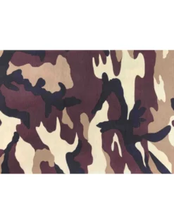 TELO ARREDO COPRITUTTO GRAN FOULARD COPRILETTO COPRIDIVANO TESSUTO LONETA MIMETICO MARRONE