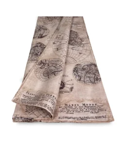 TELO ARREDO copritutto GRAN FOULARD copriletto COPRIDIVANO tessuto LONETA MONDO MARRONE