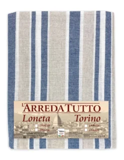 TELO ARREDO Copritutto GRAN FOULARD Copriletto COPRIDIVANO Tessuto DORY RIGA BLU