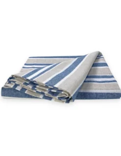 TELO ARREDO Copritutto GRAN FOULARD Copriletto COPRIDIVANO Tessuto DORY RIGA BLU