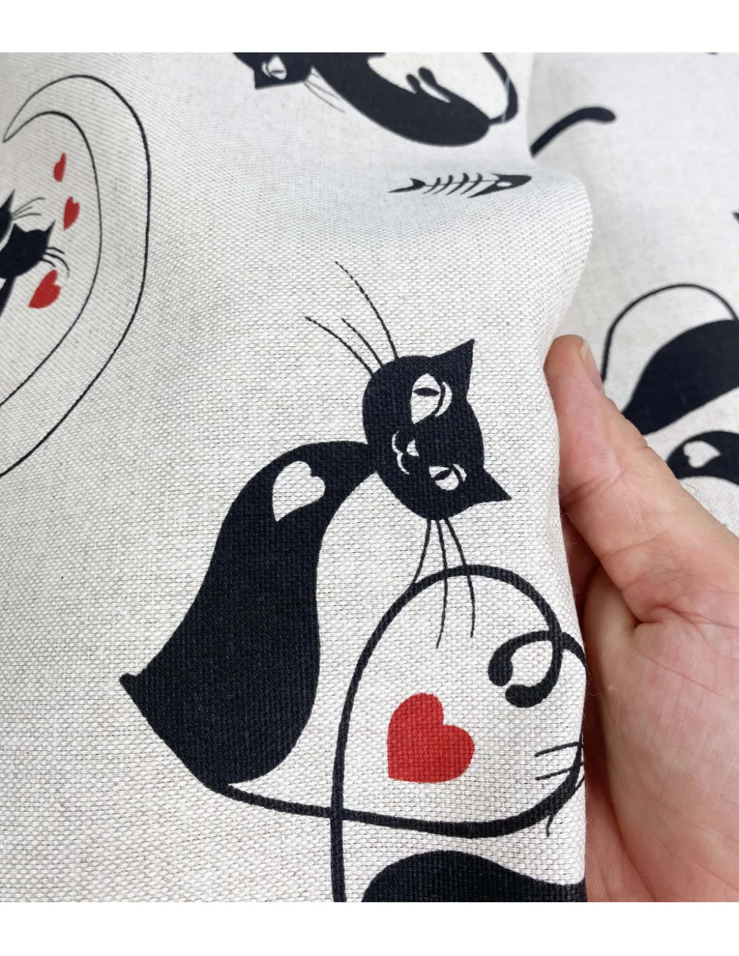 TELO ARREDO copritutto GRAN FOULARD copriletto COPRIDIVANO TESSUTO Dory GATTI gatto NERO
