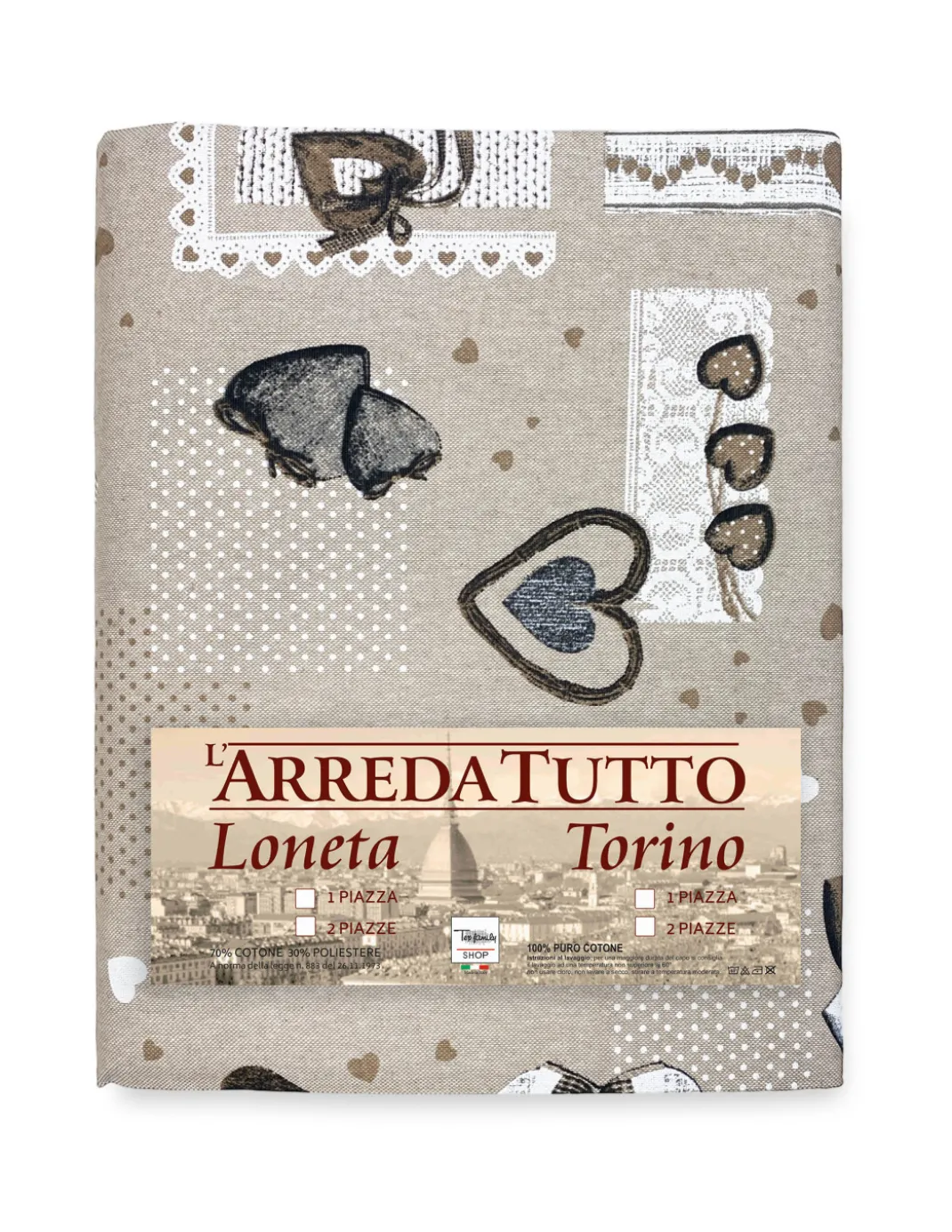 TELO ARREDO Copritutto GRAN FOULARD Copriletto COPRIDIVANO Tessuto MIROS HOLLY BEIGE