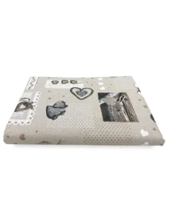 TELO ARREDO Copritutto GRAN FOULARD Copriletto COPRIDIVANO Tessuto MIROS HOLLY BEIGE