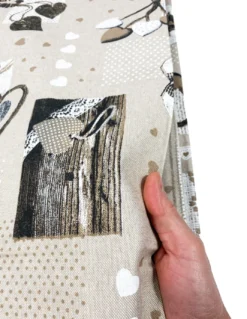 TELO ARREDO Copritutto GRAN FOULARD Copriletto COPRIDIVANO Tessuto MIROS HOLLY BEIGE