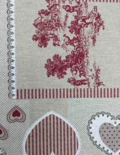 TELO ARREDO COPRITUTTO GRAN FOULARD COPRILETTO COPRIDIVANO TESSUTO PIGALLE ROSSO