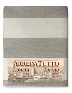 TELO ARREDO copritutto GRAN FOULARD copriletto COPRIDIVANO tessuto RIGONE BEIGE
