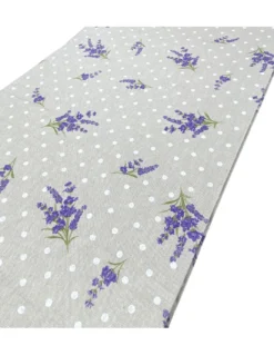 Telo Arredo Cotone Lavanda Provenzale - Tessuto Dory Copritutto, Copridivano, Copriletto, Made in Italy, Resistente ai Lavaggi