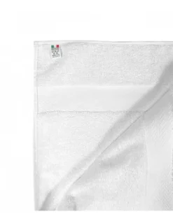 Telo Bagno Bianco 100x150 cm – Spugna Cotone 100% Morbido e Assorbente – Made in Italy – Ideale per Hotel e B&B