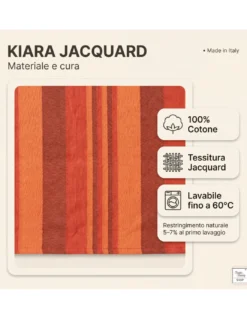 Telo Copritutto Kiara Jacquard 100% Cotone Beige Made in Italy, Gran Foulard Telo Arredo, Copridivano/Copriletto