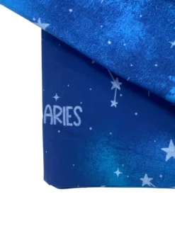 Telo Copritutto Segni Zodiacali Blu - 100% Cotone - Gran Foulard Multiuso Copriletto/Copridivano - Made in Italy