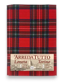 Telo Copritutto Tartan Rosso - 100% Cotone - Gran Foulard Multiuso Copridivano/Copriletto - Made in Italy