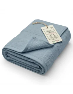 Telo Doccia Acciaio 100x150 in Spugna 100% Cotone 450 g/m² Made in Italy