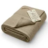 Telo Doccia Beige 100x150 in Spugna 100% Cotone 450 g/m² Made in Italy