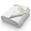 Telo Doccia Bianco 100x150 in Spugna 100% Cotone 450 g/m² Made in Italy