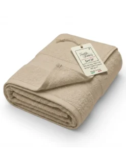 Telo Doccia Sabbia 100x150 in Spugna 100% Cotone 450 g/m² Made in Italy