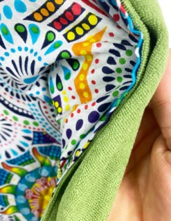 TELO mare doppio KIKOY Colours in COTONE e in SPUGNA con ZAINO KEEP