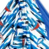 Telo mare doppio KIKOY in cotone e spugna con zaino KEEP – Fantasia Vela blu
