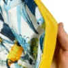 TELO mare doppio KIKOY Tucano Giallo in COTONE e in SPUGNA con ZAINO KEEP