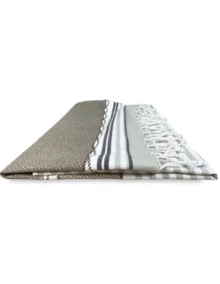 TELO MARE fouta BOY BEIGE misura GRANDE con zaino Spiaggia KEEP CALM CM.100X200