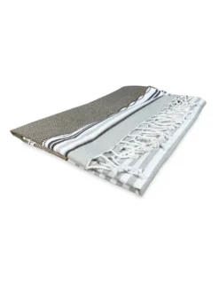 TELO MARE fouta BOY BEIGE misura GRANDE con zaino Spiaggia KEEP CALM CM.100X200