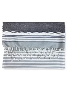 TELO MARE fouta BOY GRIGIO misura GRANDE con zaino Spiaggia KEEP CALM CM.100X200