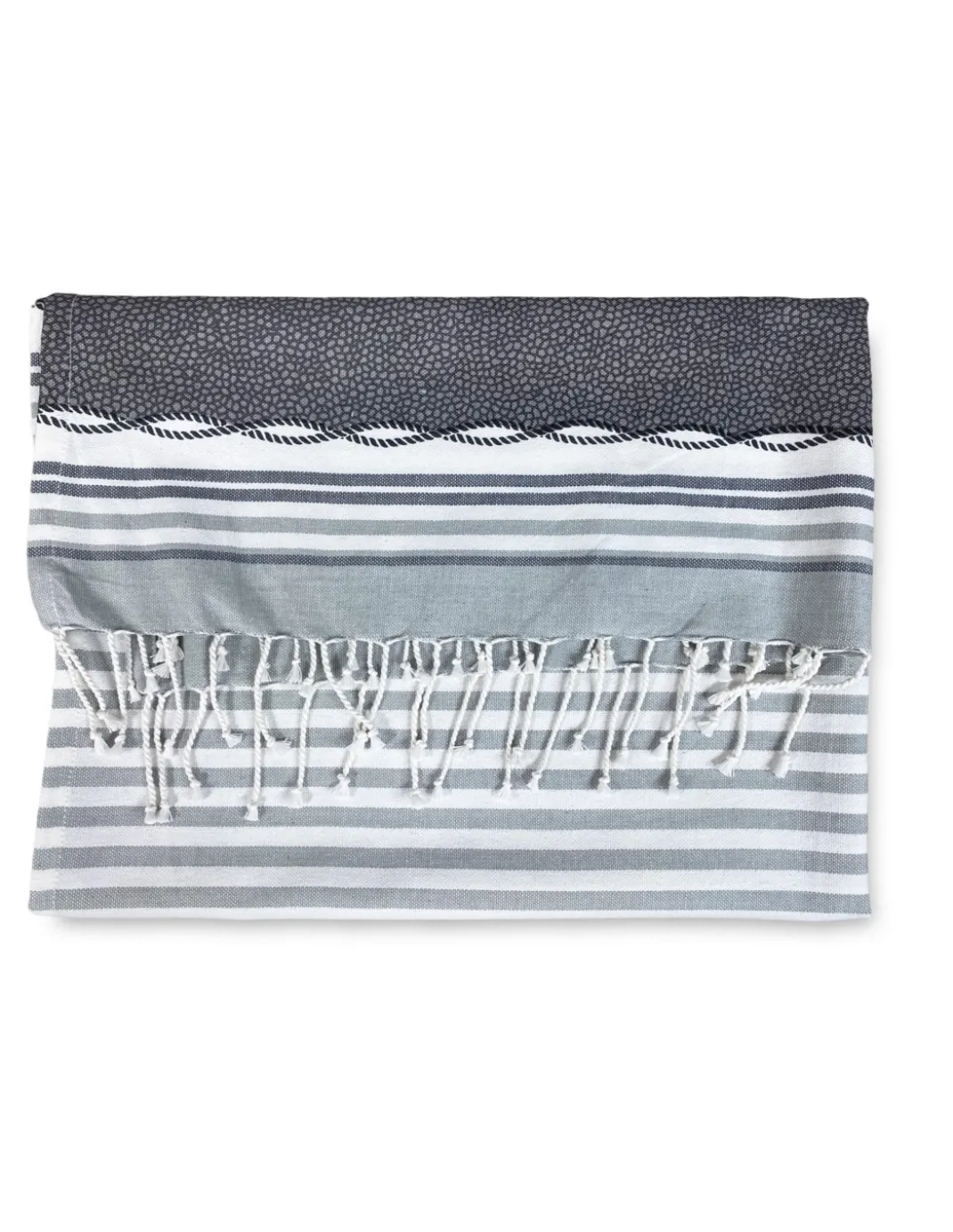 TELO MARE fouta BOY GRIGIO misura GRANDE con zaino Spiaggia KEEP CALM CM.100X200