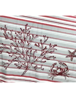 TELO MARE FOUTA GRANCHIO Rosso misura GRANDE con zaino Spiaggia KEEP CALM CM.100X200