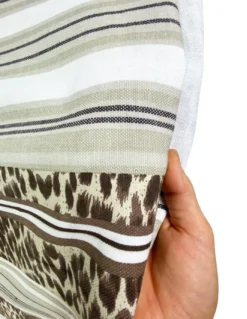 TELO MARE fouta LEOPARDATO misura GRANDE con zaino Spiaggia KEEP CALM CM.100X200