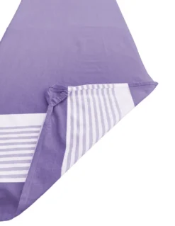 TELO MARE fouta LETTINO ALVIN VIOLA in cotone BEDDY BEACH © CON TASCHE MISURA CM. 75 X 195 e zaino SPIAGGIA