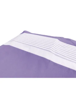 TELO MARE fouta LETTINO ALVIN VIOLA in cotone BEDDY BEACH © CON TASCHE MISURA CM. 75 X 195 e zaino SPIAGGIA