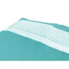 TELO MARE fouta LETTINO ALVIN SMERALDO in cotone BEDDY BEACH © CON TASCHE MISURA CM. 75 X 195 e zaino SPIAGGIA