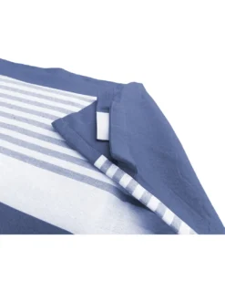 TELO MARE fouta LETTINO ALVIN BLU in cotone BEDDY BEACH © CON TASCHE MISURA CM. 75 X 195 e zaino SPIAGGIA