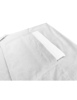 TELO MARE fouta LETTINO ALVIN GRIGIO in cotone BEDDY BEACH © CON TASCHE MISURA CM. 75 X 195 e zaino SPIAGGIA