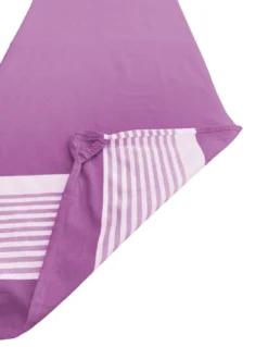 TELO MARE fouta LETTINO ALVIN FUCSIA in cotone BEDDY BEACH © CON TASCHE MISURA CM. 75 X 195 e zaino SPIAGGIA