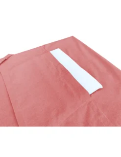 TELO MARE fouta LETTINO ALVIN ROSSO in cotone BEDDY BEACH © CON TASCHE MISURA CM. 75 X 195 e zaino SPIAGGIA