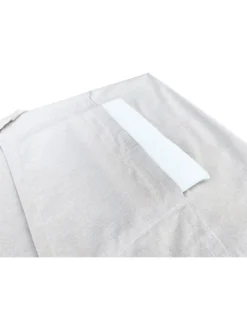 TELO MARE fouta LETTINO ALVIN BEIGE in cotone BEDDY BEACH © CON TASCHE MISURA CM. 75 X 195 e zaino SPIAGGIA