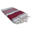 TELO MARE fouta PESCI rossi MISURA Grande CM.100X200 con zaino Spiaggia KEEP CALM