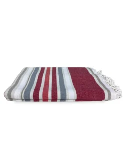 TELO MARE fouta PESCI rossi MISURA Grande CM.100X200 con zaino Spiaggia KEEP CALM