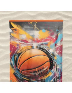 Telo Mare Grande Basket, 90x170 cm, Asciugamano Mare in Spugna Morbida, Telo Mare Spugna per Uomo e Donna, Ideale per Viaggiare