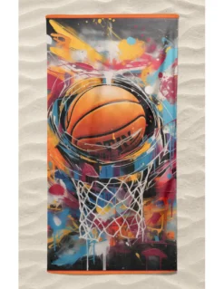Telo Mare Grande Basket, 90x170 cm, Asciugamano Mare in Spugna Morbida, Telo Mare Spugna per Uomo e Donna, Ideale per Viaggiare