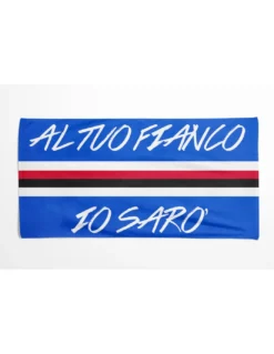 TELO MARE in spugna AL TUO FIANCO IO SARÒ misura grande cm. 90 X 170