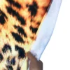 TELO MARE in spugna LEOPARDO misura grande cm. 90 X 170