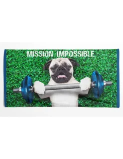 TELO MARE in spugna MISSION IMPOSSIBLE misura grande cm. 90 X 170